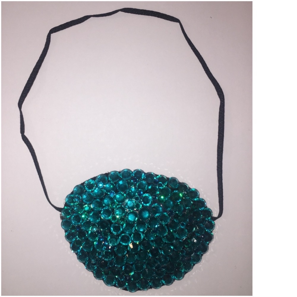 Blue Zircon Fancy Cover Up Eye Patch